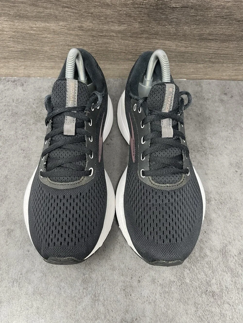 Brooks Signal 3 Black Pink Size 8 Womens Running Walking Athletic Shoes Sneakers